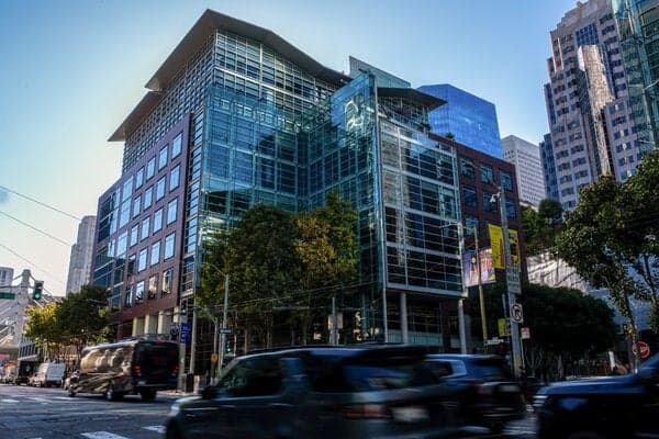 The San Francisco headquarters of Anthropic, whose initial public offering will test the durability of the artificial intelligence boom.